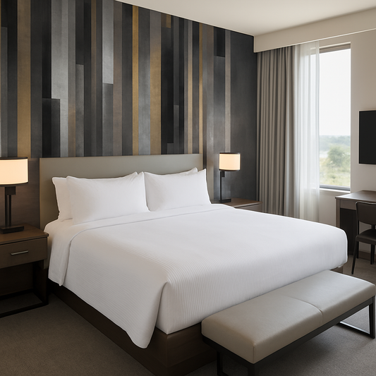 Graphite Stripe Wallpaper