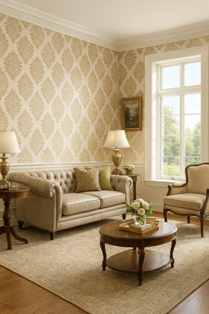 Parisian Scroll Wallpaper