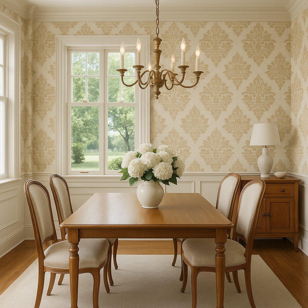 Parisian Scroll Wallpaper