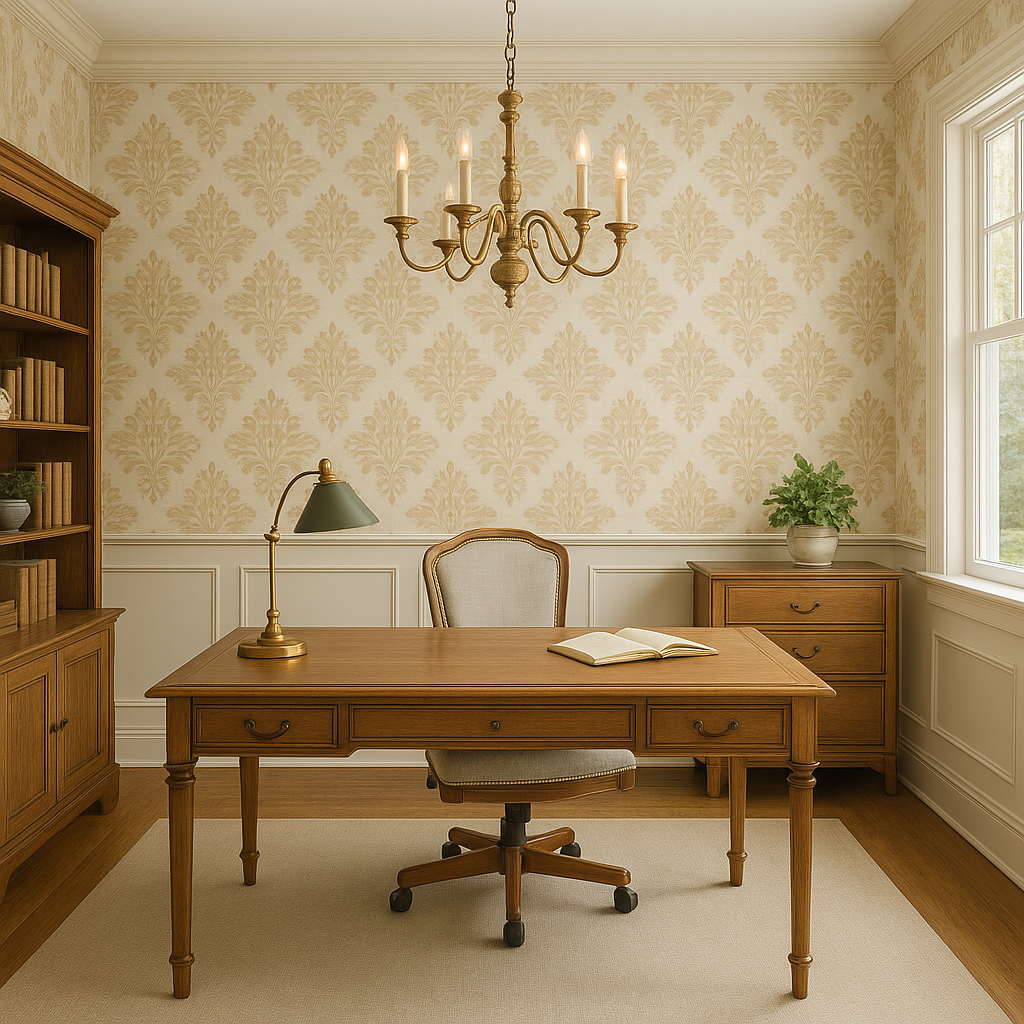 Parisian Scroll Wallpaper