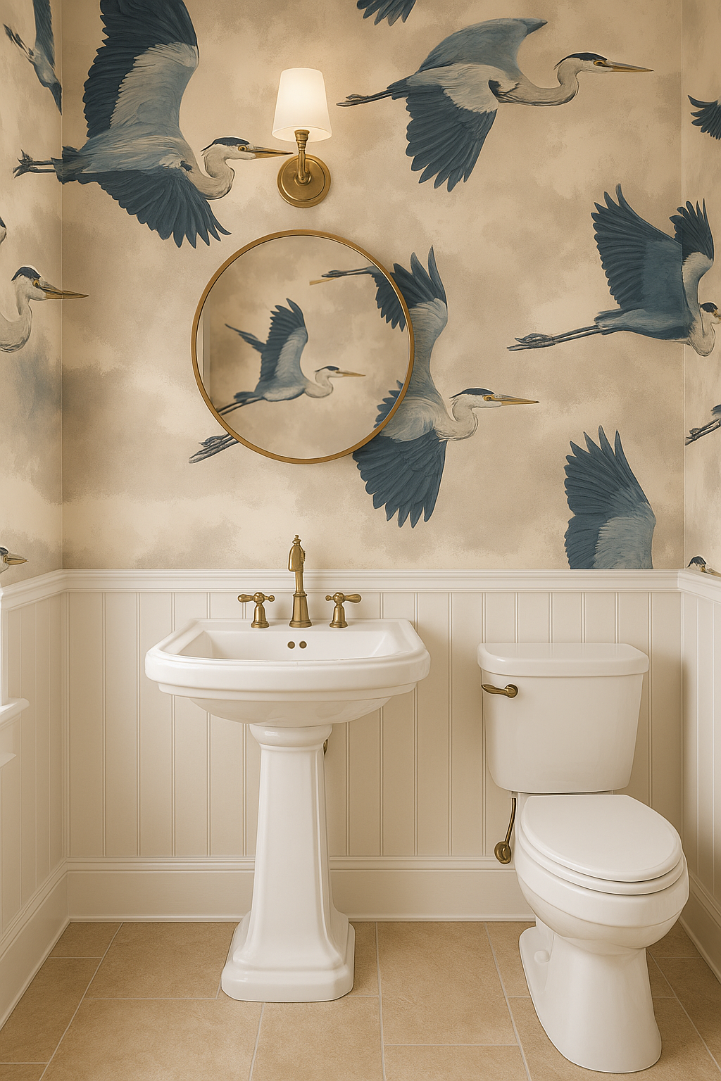 Blue Marsh Waltz Wallpaper