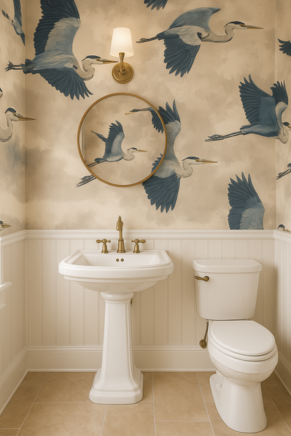 Blue Marsh Waltz Wallpaper