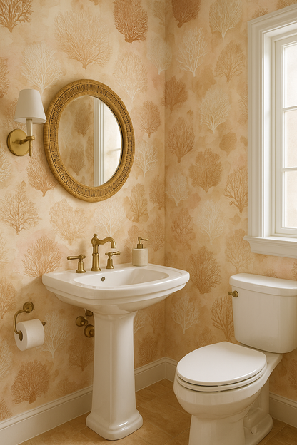 Terracotta Sea Fans Wallpaper