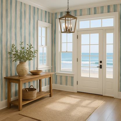 Coastal Dune Stripes Wallpaper