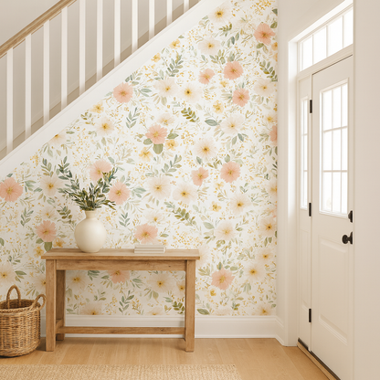Meadowlight Blooms Wallpaper