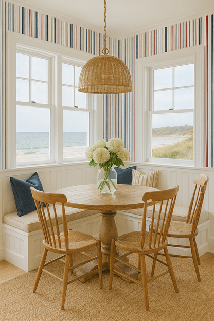 Nantucket Stripe Wallpaper