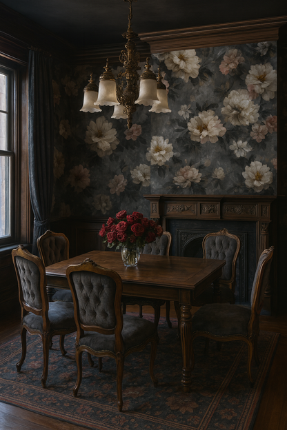 Ashen Peony Wallpaper