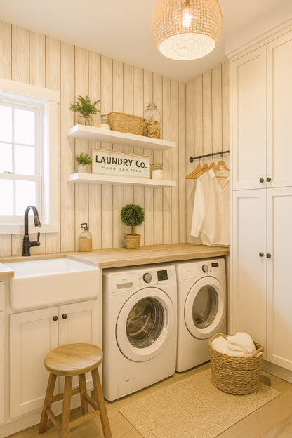 Whitewashed Planks Wallpaper