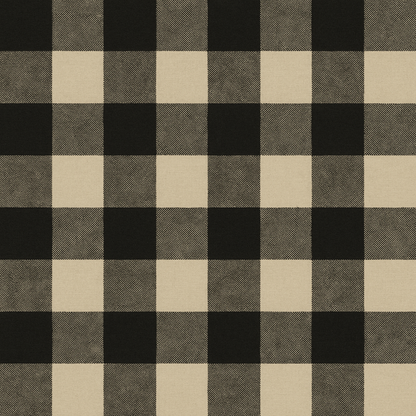 Farmhouse Black Gingham Wallpaper