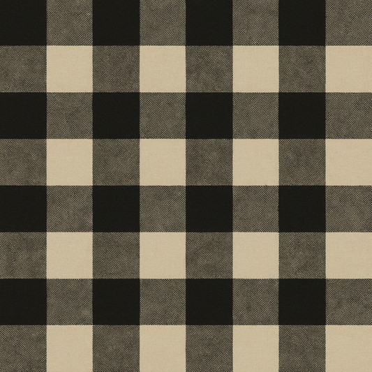 Farmhouse Black Gingham Wallpaper