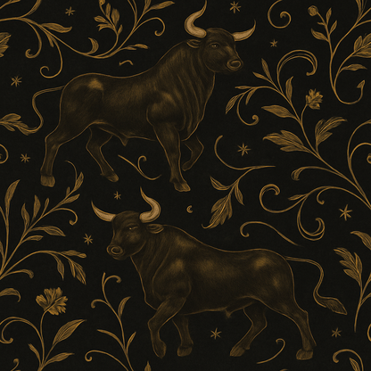 Gilded Taurus Wallpaper