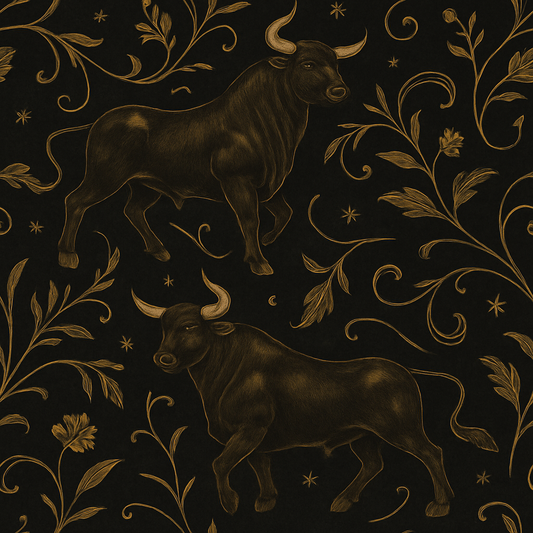 Gilded Taurus Wallpaper