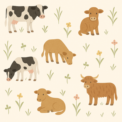 Pasture Parade Wallpaper