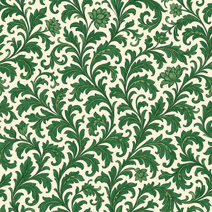 Emerald Tapestry Wallpaper