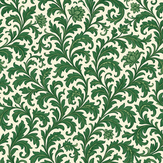 Emerald Tapestry Wallpaper