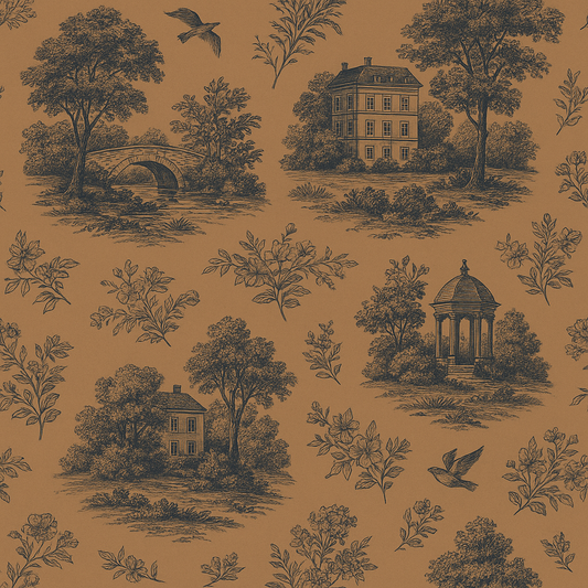Modern Toile Wallpaper