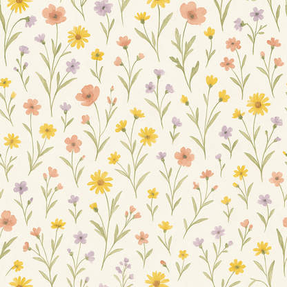 Wildflower Waltz Wallpaper