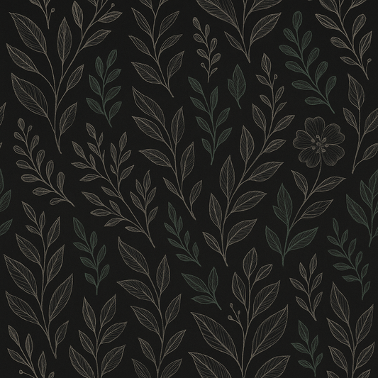 Noir Botanica Wallpaper