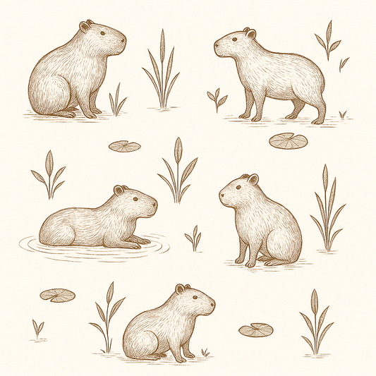 Capybara Club Wallpaper