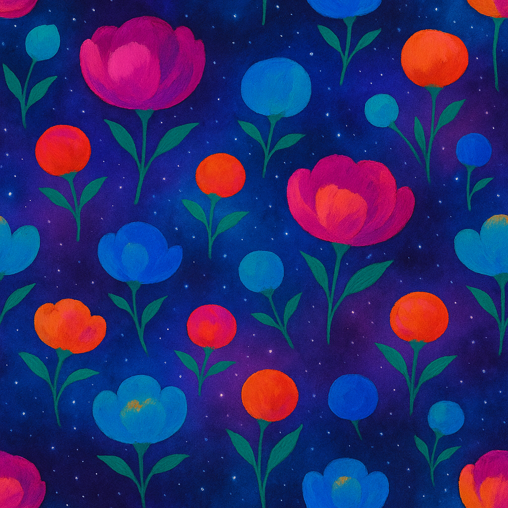 Cosmic Bloom Wallpaper