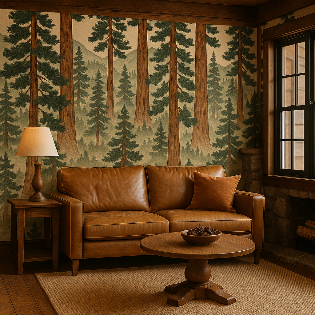 Redwoods in Kyoto Wallpaper