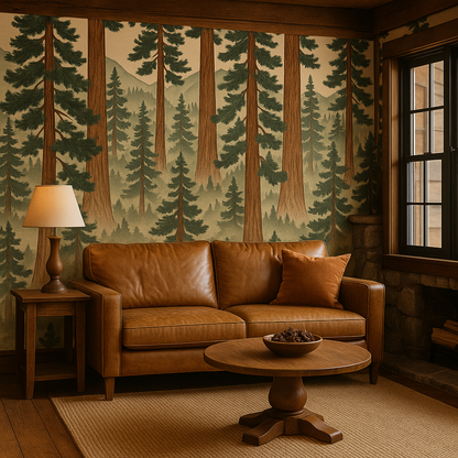 Redwoods in Kyoto Wallpaper