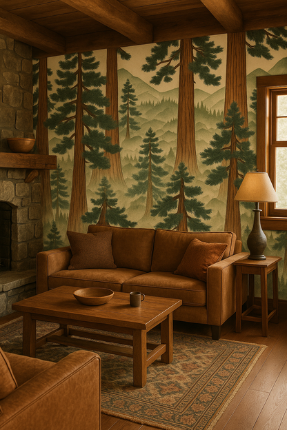 Redwoods in Kyoto Wallpaper