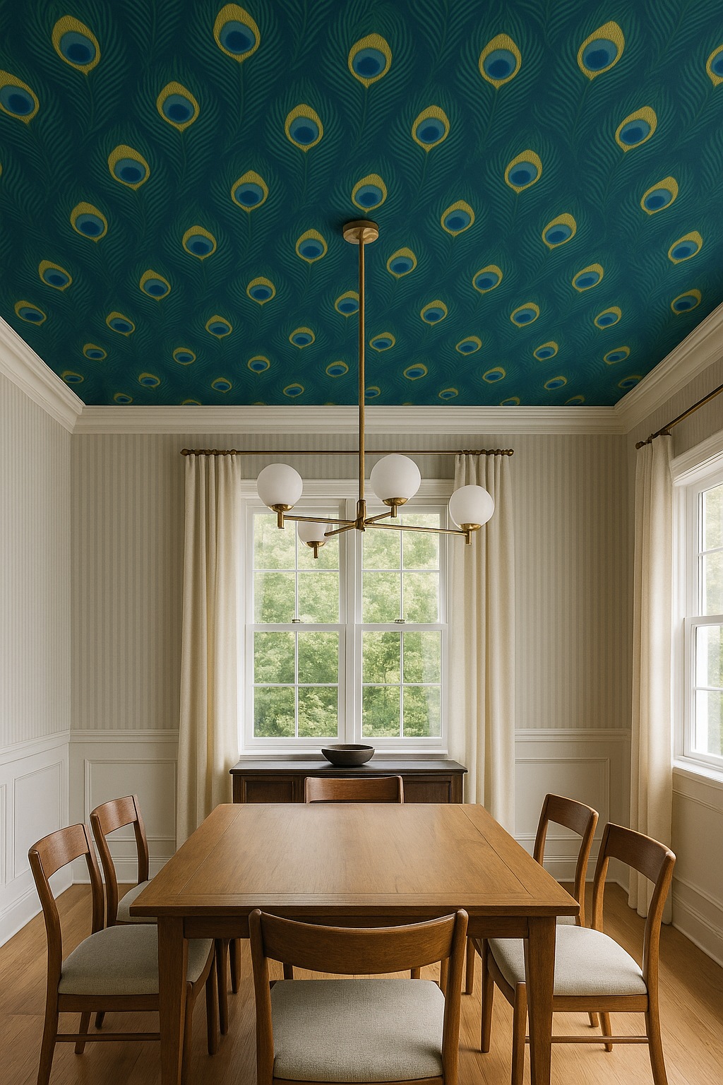 Peacock Parade Wallpaper