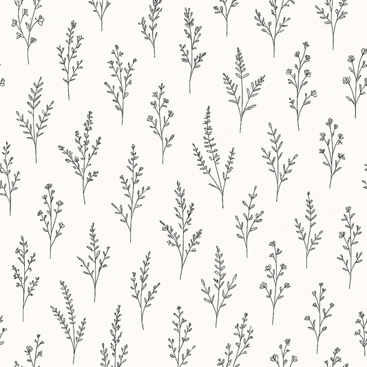 Botanical Linework Wallpaper