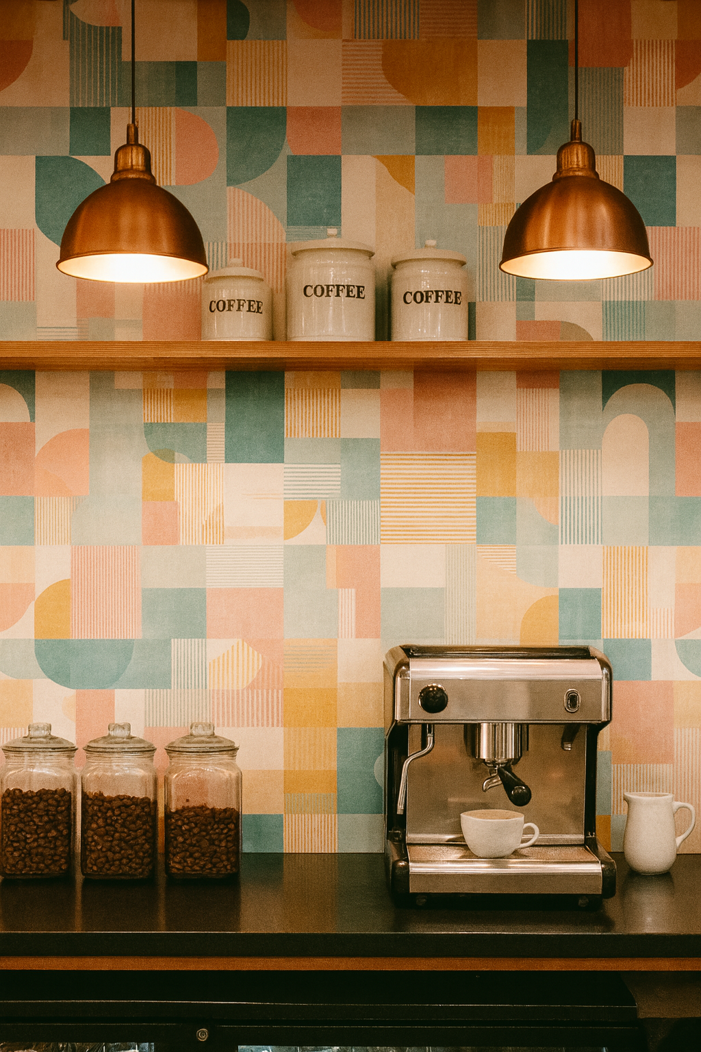 Palm Springs Mosaic Wallpaper