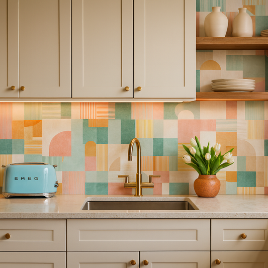 Palm Springs Mosaic Wallpaper