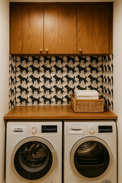 Houndstooth Howl Wallpaper