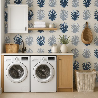 Faded Coral Press Wallpaper