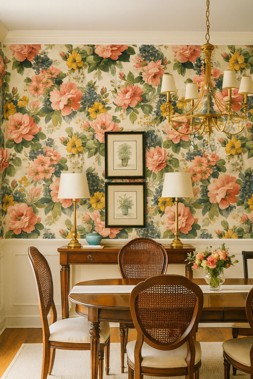 Painted Botanica Wallpaper