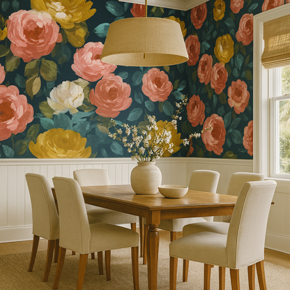 Coral Bloomscape Wallpaper