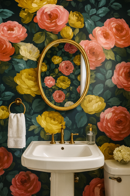 Coral Bloomscape Wallpaper