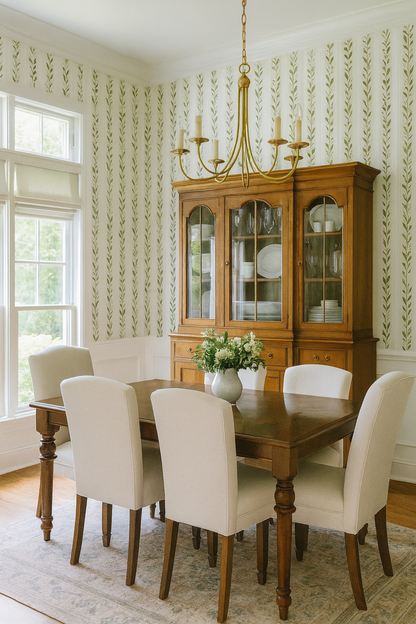 Olive Stripe Wallpaper