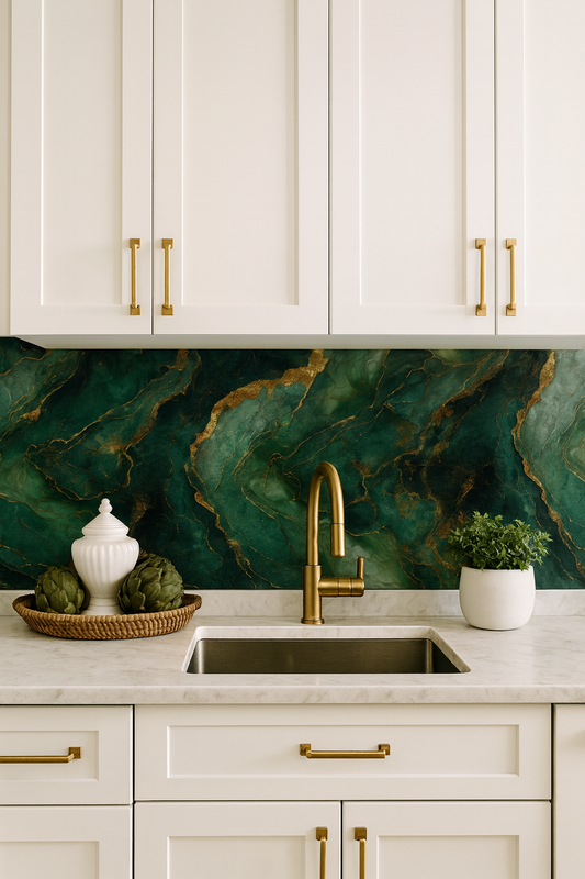Gilded Malachite Wallpaper