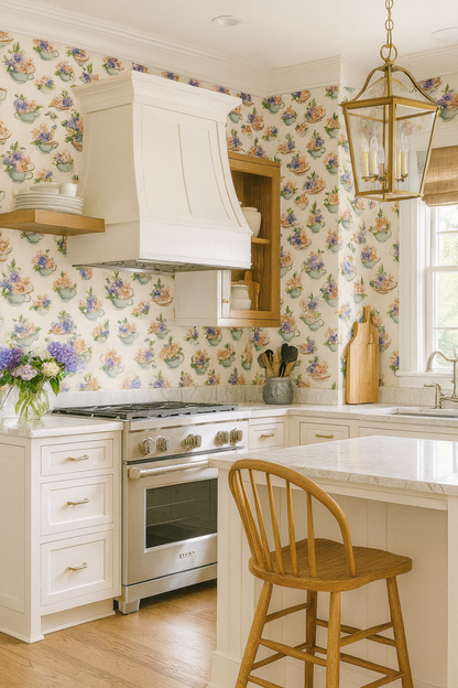 Teacup Garden Wallpaper