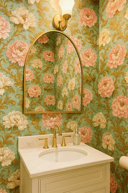 Victorian Bloomscape Wallpaper