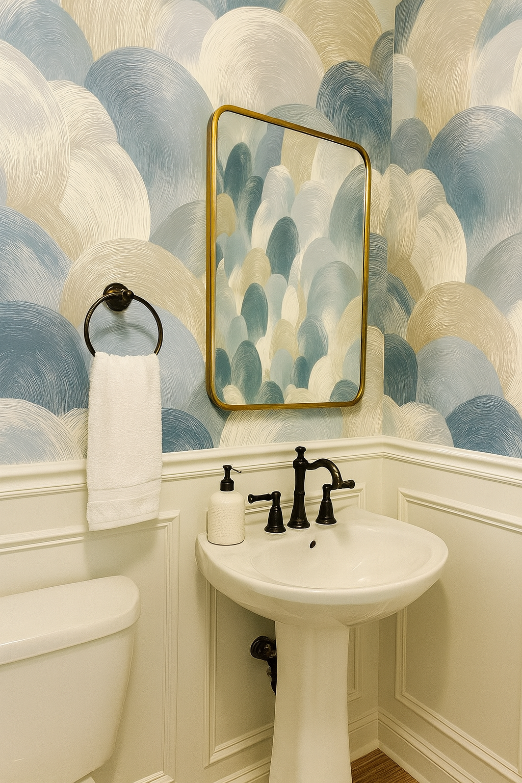 Seafoam Swirl Wallpaper