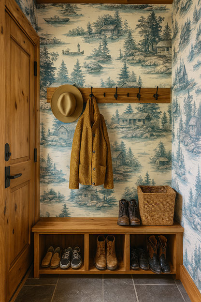 Cabin Sketches Wallpaper