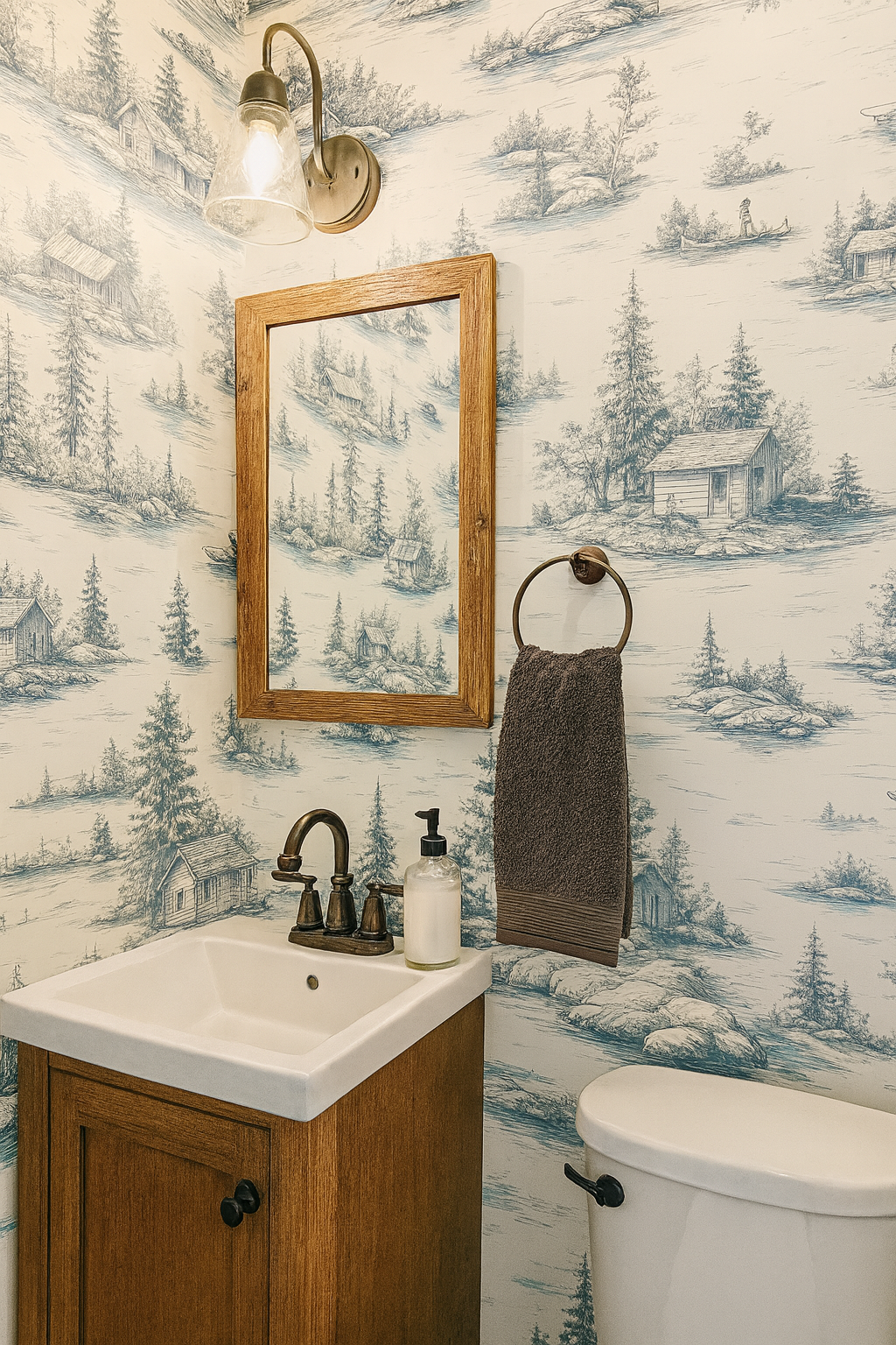 Cabin Sketches Wallpaper