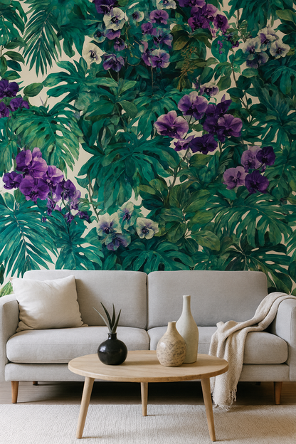 Emerald Cascade Wallpaper