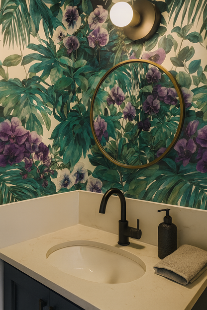 Emerald Cascade Wallpaper