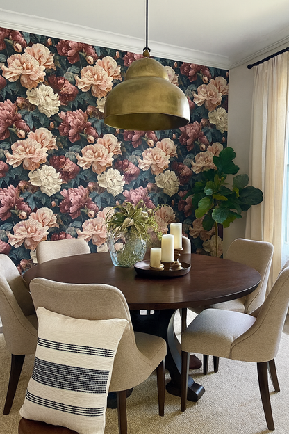 Nocturne Peonia Wallpaper