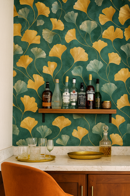 Gilded Ginkgo Wallpaper