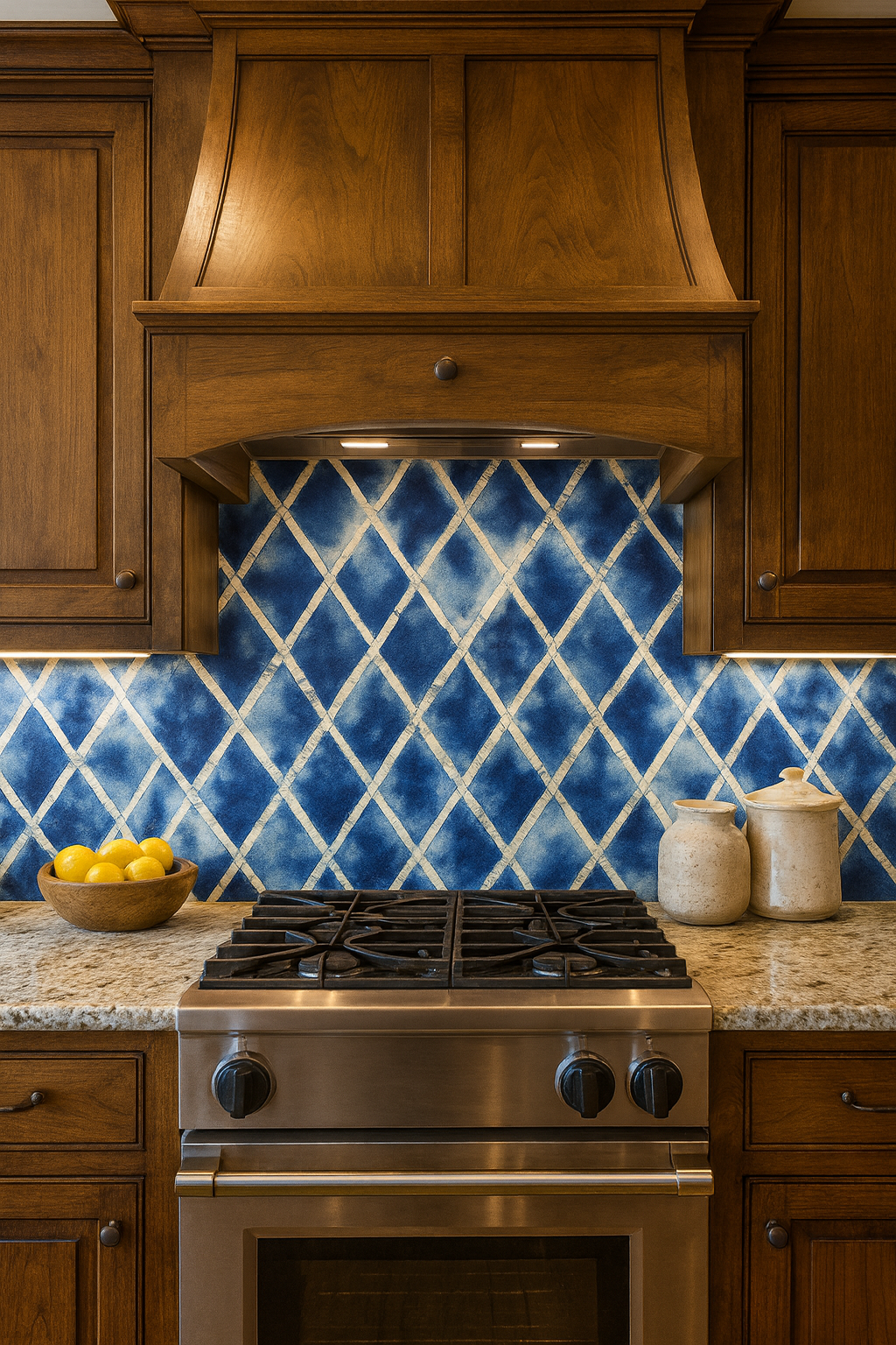 Shibori Chic: Diamond Drift Wallpaper