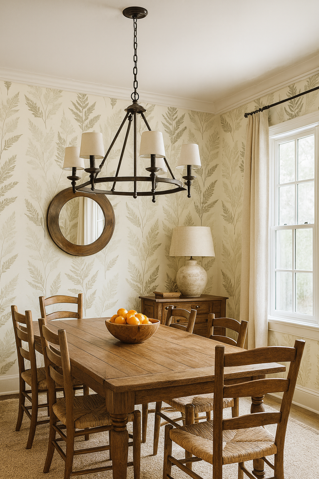 Whisper Fern Ink Wallpaper