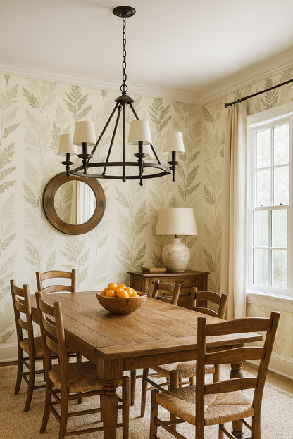 Whisper Fern Ink Wallpaper